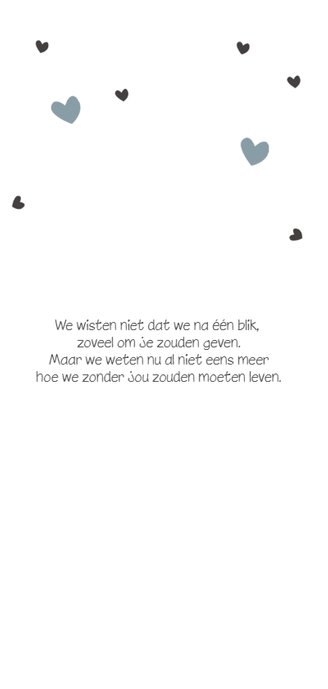 Trendy jeansblauwe hartjes 2