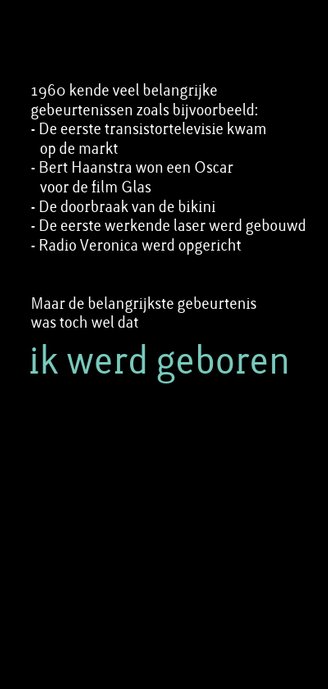 uitnodiging geboren 1960 lang dubbel 2
