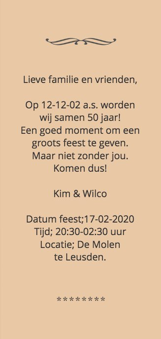 Uitnodiging samen feest RB 3