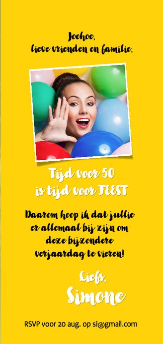 Uitnodiging trendy gekleurde wegwijzer 3