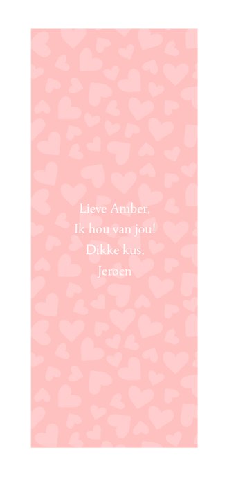 Valentijnskaart I love you met foto's en hartjes 3