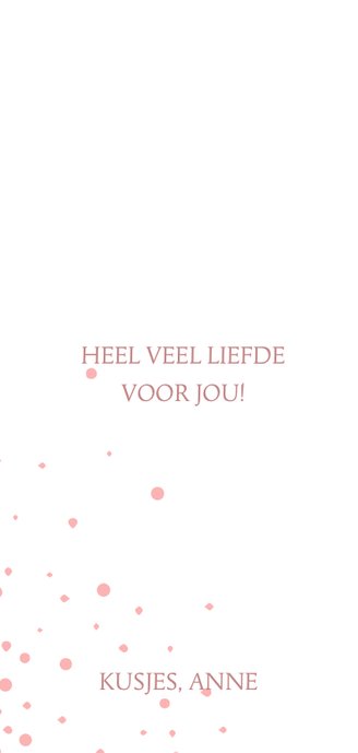 Valentijnskaart Love met foto en stippen 3