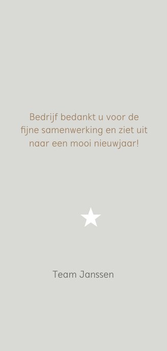 Zakelijke kerstkaart bedrijf typografie kerstboom 3