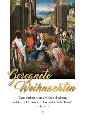 Wien Glaube für Kinder Neu 1  Weihnachtskarte Anbetung der Könige 
