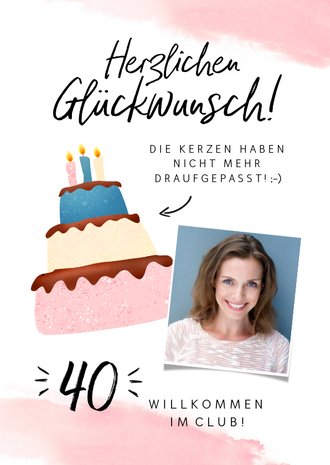 Gluckwunschkarte Geburtstag Frau Kerzen Auf Kaartje2go