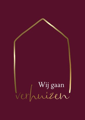 Spiksplinternieuw Kaart Ik ga verhuizen/wij gaan verhuizen | Kaartje2go CH-63