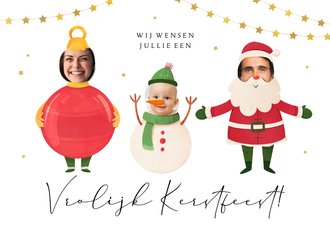 Kerstkaart Vrolijk Kerstfeest Grappig Kerstman | Kaartje2go