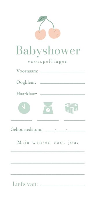 Babyshower spelletjes | Voorspellingen voor de baby