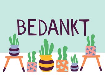 Bedanktkaart cactus vetplanten