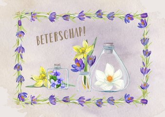 Beterschap met narcis en krokus