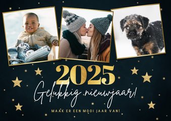 Fotocollage nieuwjaarskaart 2025 bijzonder jaar