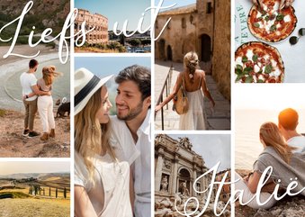 Fotocollage vakantie liefs uit Italië