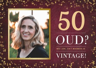 Fotokaart 50 jaar - oud of vintage?