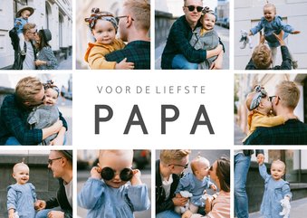 Fotokaart met ruimte voor 10 eigen foto's en tekst