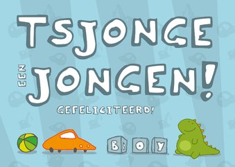 Geboortekaart Tsjonge Jongen