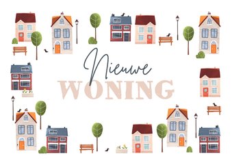 Gefeliciteerd nieuwe woning huisjes buurt sleutel