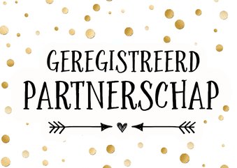 Geregistreerd partnerschap - confetti