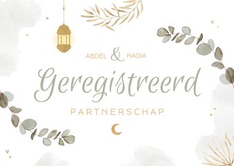 Geregistreerd partnerschap eucalyptus Arabisch lampje 