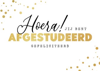 Geslaagd kaart afgestudeerd jongen meisje stijlvol goud