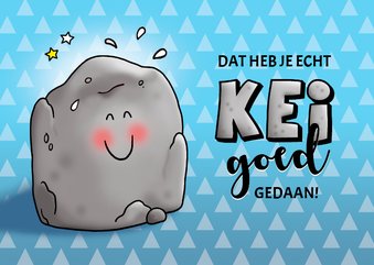 Geslaagd Kei goed gedaan