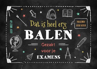 Gezakt kaart balen volgende keer beter krijt doodle