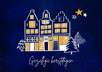 Gezellig thuis kerstkaart