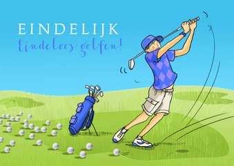 Golfen vrije tijd man