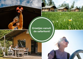 Groetjes vanuit de safaritent