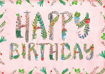Happy Birthday Tuinieren