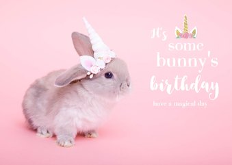 It's some bunny's birthday verjaardagskaart