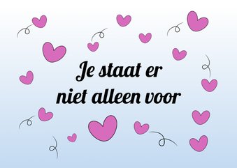 Je staat er niet alleen voor