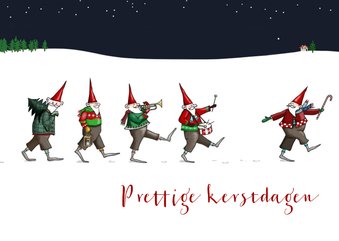 Kerst - Negen kerstmannetjes op kerstavond