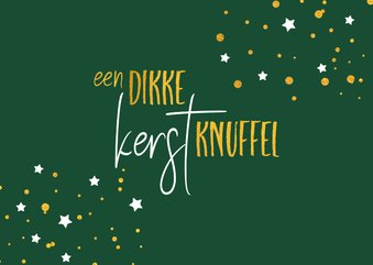 Kerstkaart een dikke knuffel voor steun