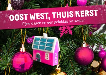 Kerstkaart Essent oost west thuis kerst 