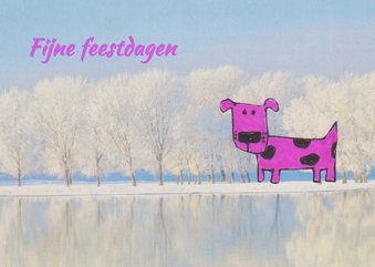 Kerstkaart 'Fijne winterse feestdagen'