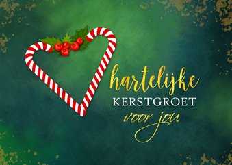 Kerstkaart hartelijke groet