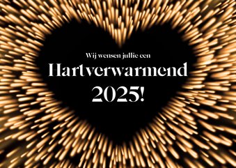 Kerstkaart hartverwarmend 2025 hart