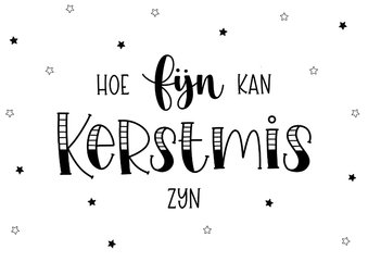 Kerstkaart hoe fijn kan kerstmis zijn