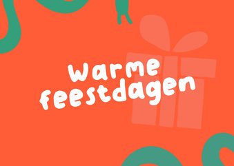 Kerstkaart - Warme Feestdagen