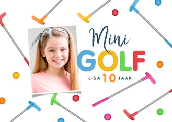 Kinderfeestje minigolf vrolijk foto feestje 