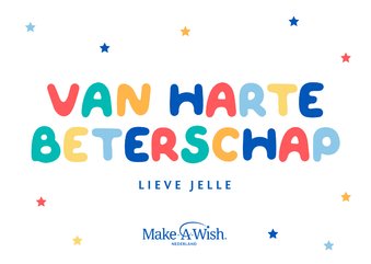 Make-A-Wish van harte beterschapskaart