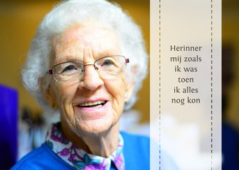 rouwkaart herinner mij met foto