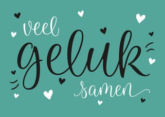 Samenwonen - veel geluk samen!