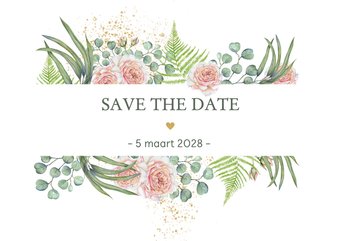 Save the date botanische rozen