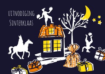 Sinterklaas uitnodiging pakjesavond