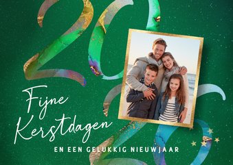 Stijlvol kerstkaartje met foto