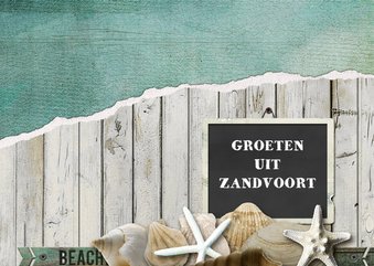 Strandkaart groeten uit..