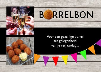 Uitnodiging borrelbon