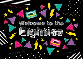 Uitnodiging Eighties party