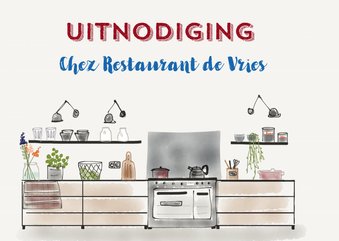 Uitnodiging etentje Chez Restaurant II